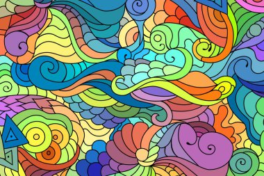 Zentangle, el çizimi çizimleriyle kabile süslerinden esinlenmiştir. Bohem soyut arkaplanı.