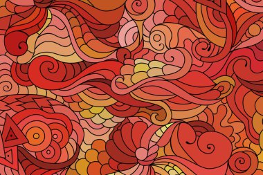 Zentangle, el çizimi çizimleriyle kabile süslerinden esinlenmiştir. Bohem soyut arkaplanı.
