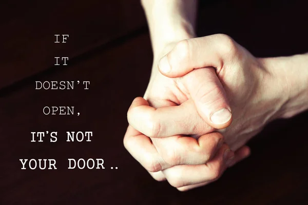 If it doesn't open-it's not your door — Stock Photo, Image