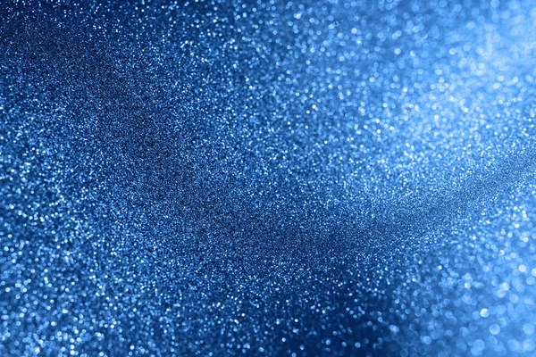 Azul fundo borrão espumante abstrato fundo festivo conceito — Fotografia de Stock