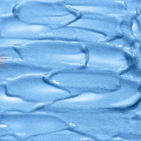 液体基盤のブルーテクスチャー液基盤の背景メイクコンセプトブルーカラー — ストック写真