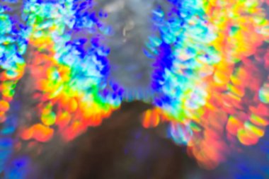 Bulanık arkaplan Soyut holografik arkaplan Çok renkli Geleceğe dönük ışıklar