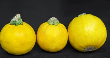 kabaklar siyah arkaplanda