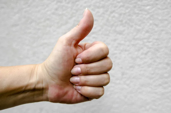 Woman Hand Thumb Background — Stock Photo, Image