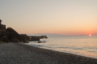 Denizde gün batımı