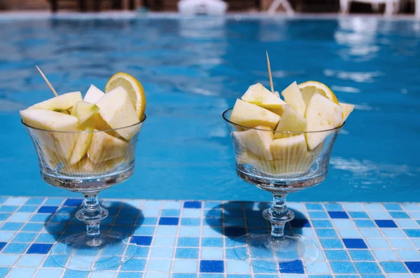 Glaçons Dans Piscine — Photo