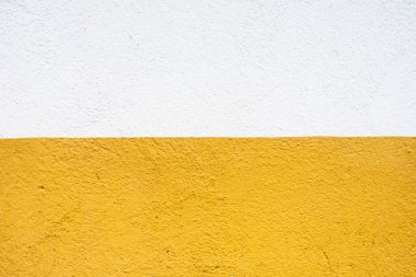 Boş kırmızı ve sarı beton duvar arkaplanı ve dokusu