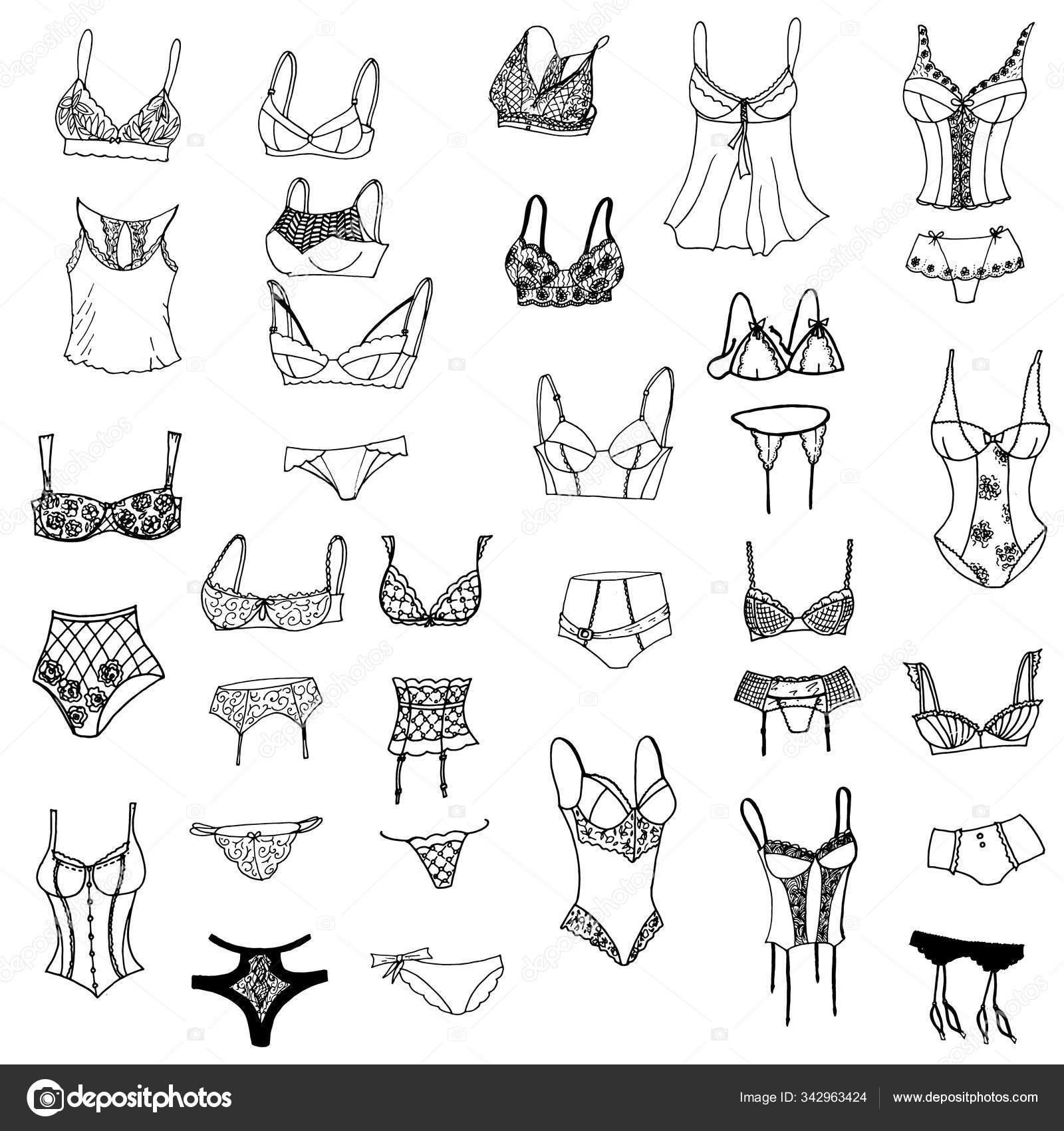 Bra panty set Vectors & Illustrations for Free Download