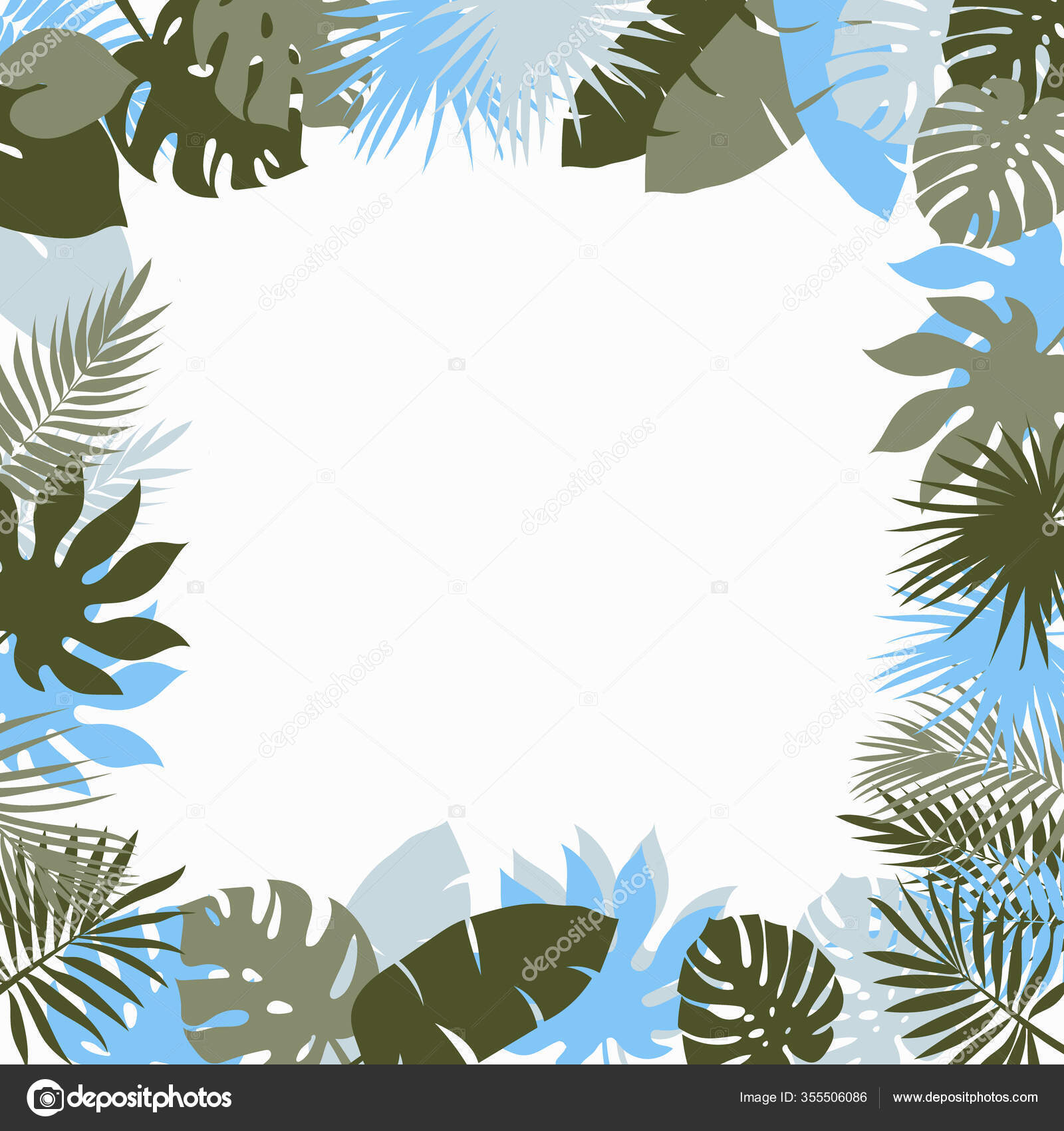 Frame Tropical Leaves Green Blue Can Used Design Sites Albums Stock Vector Image By C Chorna L Frame Tropical Leaves Green Blue Can Used Design Sites Albums Stock Vector Image By C Chorna L