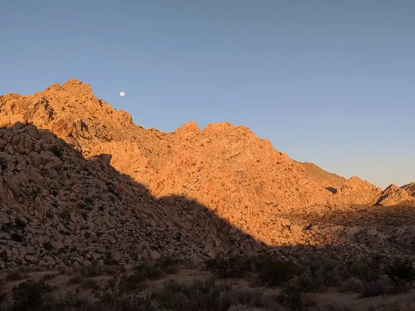 Indian Cove Campeggio All Alba Joshua Tree National Park — Foto Stock