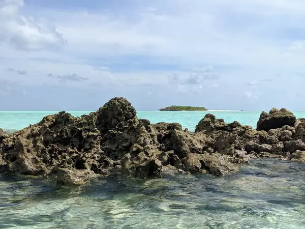 Острови Мальдівах — стокове фото