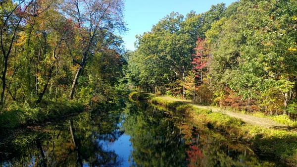 Lake River Mine Falls Park Nashua New Hampshire - Stok İmaj