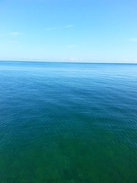 Άποψη Της Καραϊβικής Θάλασσας Στο Monetgo Bay Τζαμάικα — Φωτογραφία Αρχείου