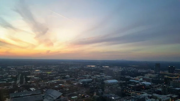 Der Sonnenuntergang Über Atlanta — Stockfoto