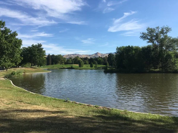 Liberty Park Gölü, Salt Lake City, Utah, ABD