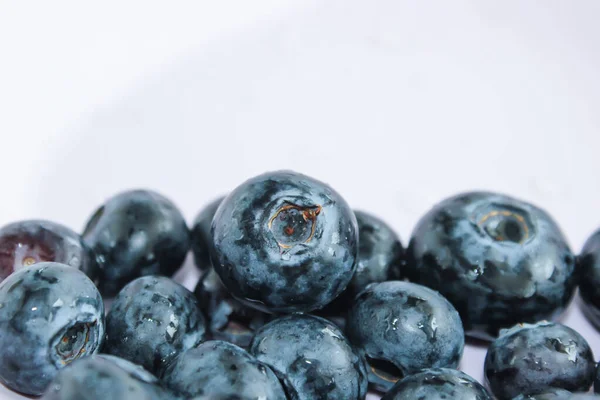 Arándanos Que Contienen Vitaminas Antioxidantes Vista Macro — Foto de Stock