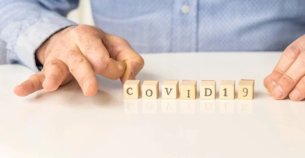 Pare Covid 19 Coronavirus . — Fotografia de Stock