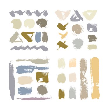Renk grungy vektör arka plan el boyaması. Fırça tasarım.