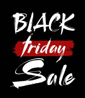 El yazı. Siyah Cuma satış.