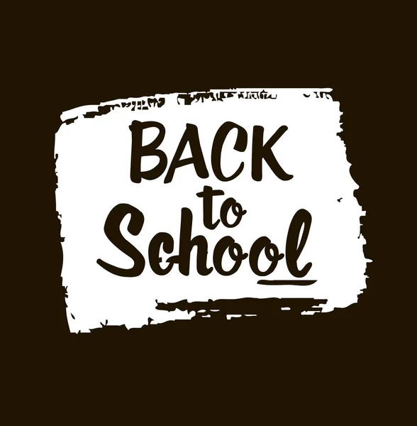 Back to school - lettering calligraphy phrase, handwritten text isolated on  the white background. Fun calligraphy for typography greeting and  invitation card or t-shirt print design. Stock Vector by ©FarbaKolerova  157200864