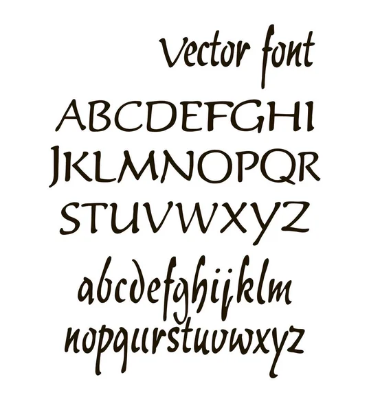 Alphabet manuscrit lettres vecteur. ABC pour votre design . — Image vectorielle