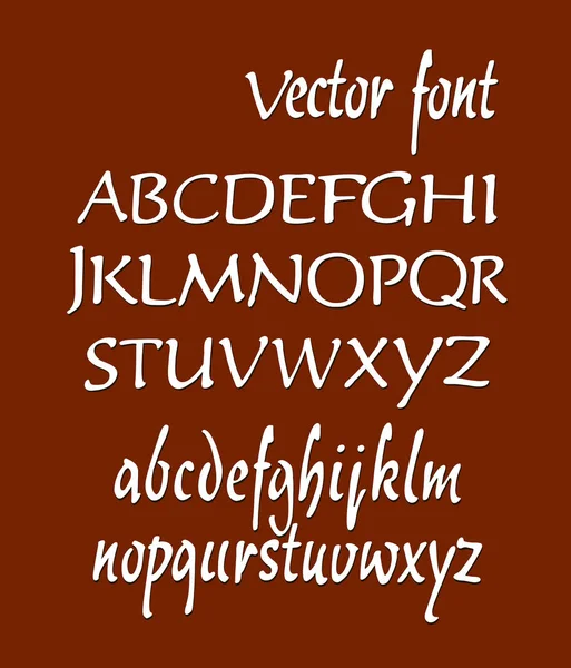 Vettore di lettere alfabetiche scritte a mano. ABC per il tuo design . — Vettoriale Stock