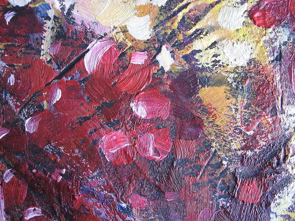 Textura de pintura al óleo abstracta sobre lienzo. Ilustración para su diseño . —  Fotos de Stock