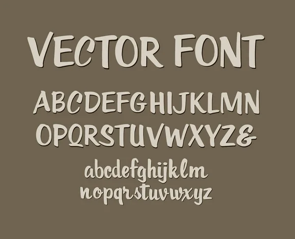 Handgeschriebene Alphabet Buchstaben Vektor. abc für Ihr Design. — Stockvektor