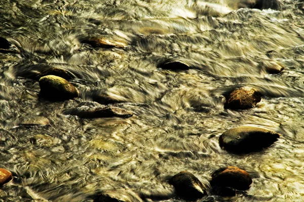 Rocks in stream with smooth flowing water Arunachal Pradesh