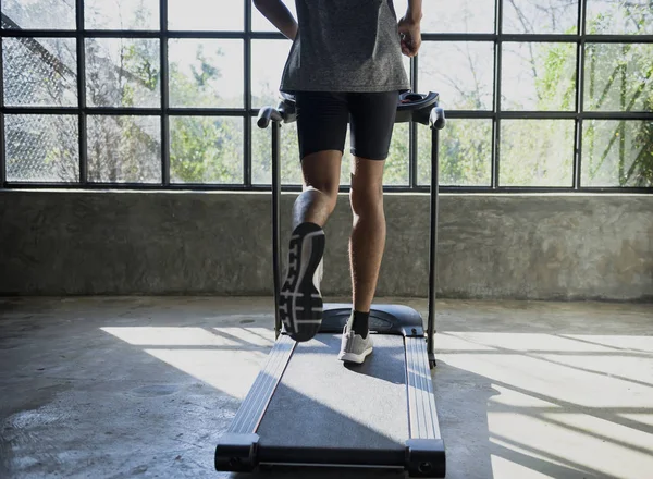 Belső Tér Fitness Tornaterem Elektromos Futópad Berendezések — Stock Fotó