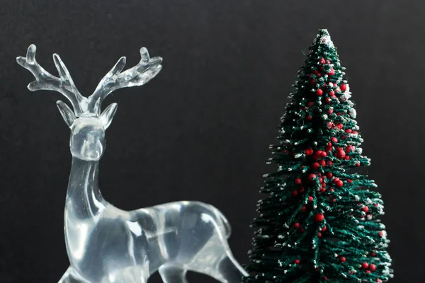 Dekoratif Akrilik Ren Geyiği Noel ağacı heykeli