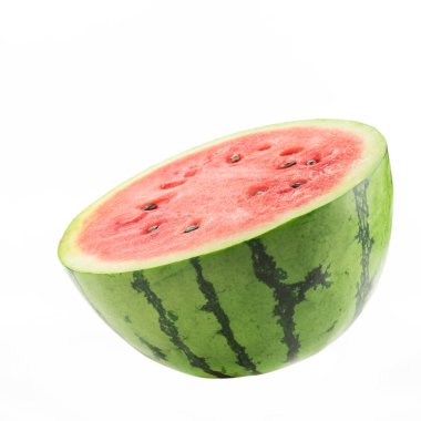 Beyaz arkaplanda karpuz