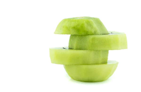 Sliced Kiwi fruit isolated on white background cutout — Stock Photo, Image