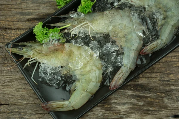 Raw shrimp food — Stock Photo, Image