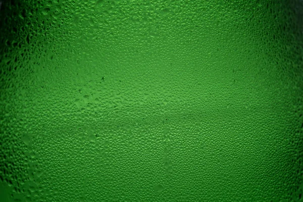 Vert abstrait gouttes d'eau Contexte, gouttes d'eau naturelles sur gla — Photo