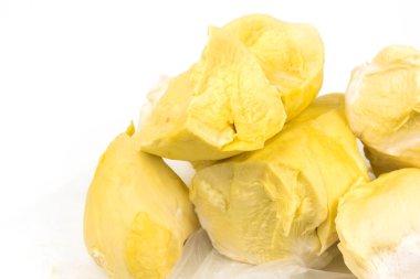 Durian, Tayland meyvelerini Durian Kral üzerinde beyaz backgr izole.