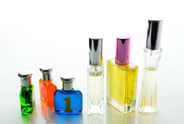 Perfume Bottles isolated on white background — Stock Photo, Image