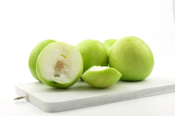 Jujube fruit isolated on white background