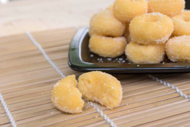 çörek şeker, tatlı şeker çörek parçaları