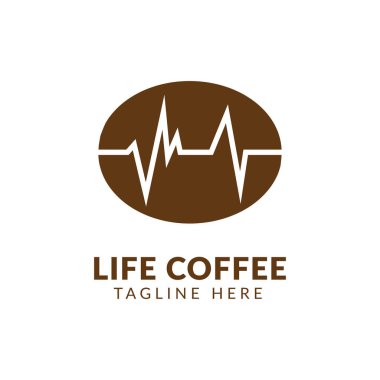 İş tasarım şablonu simgesi için kahve hayatı logo vektörü