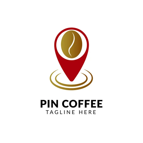 Cafe Map Pin ikon vektor Logó illusztráció és design. Egy kulináris és ital helyszín elem. Használható web- és mobilfejlesztésre. — Stock Vector