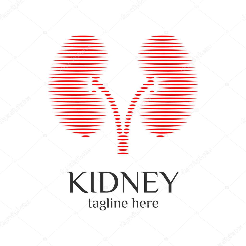 Kidney Urology Care logo designs vector, Human Kidneys Icon . Medical Hospital Clinic Symbol