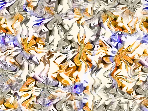 プルメリアの花抽象的なパターンデザイン — ストック写真
