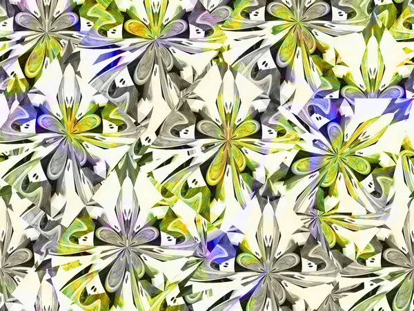 Plumeria bloem gevormde mooie westerse patroon ontwerp — Stockfoto