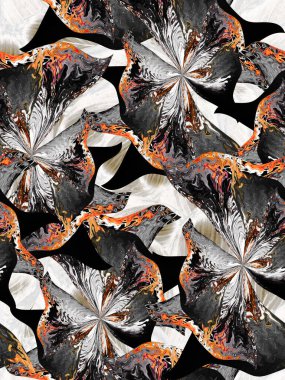 Koyu renkli Afrikalı, pürüzsüz desen