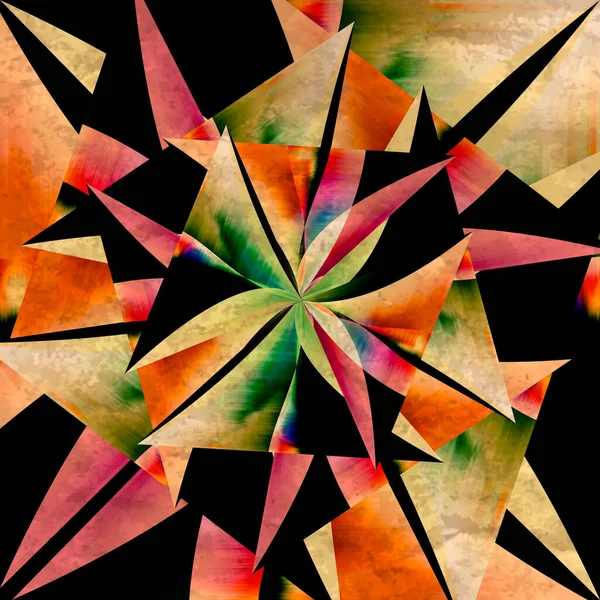 多色の曲線抽象アートラインの背景 — ストック写真