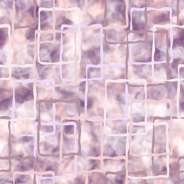 紫とピンクの幾何学的な形のぼやけたシームレスなパターン — ストック写真