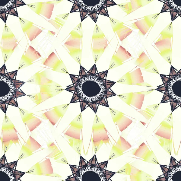 Blumenförmiges Nahtloses Muster Design — Stockfoto