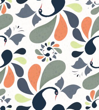 tavus kuşu şekilli tasarım kusursuz desen 