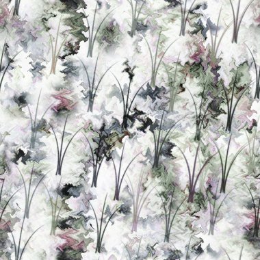 Dalgalı soyut ve çimen grafikleri kusursuz desen 